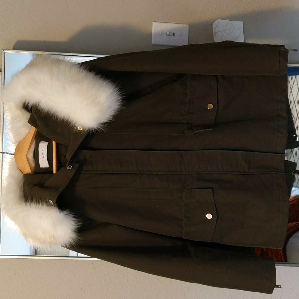 T Tahari anorak/utility jacket